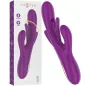 Preview: Lila Vibrator mit Schachtel, zeigt Vibration und Schwingfunktion, USB-Ladekabel enthalten.