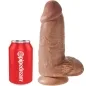 Preview: Chubby Realistischer Penis 23cm Karamell – King Cock
