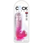 Preview: Realistischer Penis Mit Eier 13,5cm Rosa | King Cock