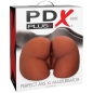 Preview: Perfect Ass XL Doppelter Eingangs Braun Masturbator | PDX Plus