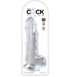 Preview: Dildo Mit Hoden 20,3cm Transparent | King Cock