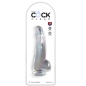 Preview: Dildo Mit Hoden 15,2cm Transparent | King Cock