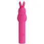 Preview: Pink, rabbit-shaped object with a smooth surface and CE marking.