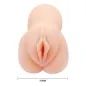 Preview: Silicone sex toy in skin color, 70 mm wide, with anatomical details.