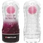Preview: Transparent masturbator with pink ball inside, brand name "Pretty Love", product name "Vacuum Cup Masturbator".