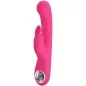 Preview: Pink vibrator with bunny ears and controls on the handle.