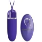 Preview: Purple vibrator egg with remote control, silver accents, brand name "Pretty Love" visible.