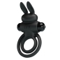 Preview: Vibrator Iii Kaninchenring Für Schwarzen Penis | Pretty Love