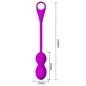 Preview: Elvira Rechargeable Vibrating Balls Purple – Pretty Love