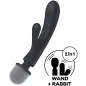 Preview: Triple Lover Rabbit Vibrator Massager Gray – Satisfyer