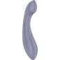Preview: Lila gebogener Vibrator mit strukturiertem Griff und Bedienelementen.