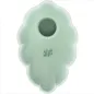 Preview: Green, flower-shaped object with a hole in the middle and a logo underneath.