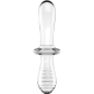 Preview: Doppel Kristall Dildo Transparent | Satisfyer