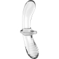 Preview: Doppel Kristall Dildo Transparent | Satisfyer