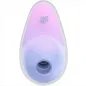 Preview: A teardrop-shaped device in pastel colors with an opening and a logo on the top.