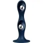 Preview: Double Ball-R Silikondildo Blau – Satisfyer