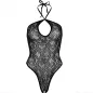 Preview: Seamless halterneck bodysuit in black – Leg Avenue