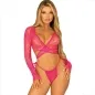 Preview: Top Crop Aus Spitze Mit Tanga – Leg Avenue