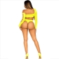 Preview: Nahtloser Bodysuit Mit Tanga Gelb | Leg Avenue