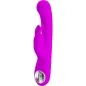 Preview: Pink vibrator with bunny ears and controls on the handle.