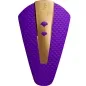 Preview: Purple and gold textured object with the inscription "Shunga Exotic Art" and two stylized leaves.