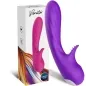Preview: Two vibrators, pink and purple, in front of a package labeled "Vibrator" and "Silicone Toys".