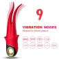 Preview: Shadow Vibrator Doppelkopf Teasing Rot  –  Armony