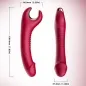 Preview: Prince Dildo Vibrator & Rotator Red | Armony