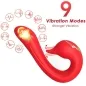 Preview: Dolphin Vibrator Multiposition & Heat Effect Red | Armony