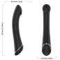 Preview: Flachkopfvibrator Schwarzes Silikon | Armony