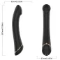 Preview: Flat-head vibrator, black silicone | Armony