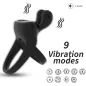 Preview: Anillo Vibrator Rabbit Black – Armony