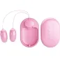 Preview: Zwei pinke, eiförmige Vibratoren mit Fernbedienung, auf weißem Hintergrund.