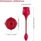Preview: Rose Clitoral Suction Device Red | Armony