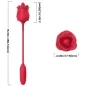 Preview: Rose Stimulator & Vibrator Red | Armony