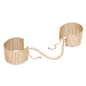 Preview: Gold Metallic Mesh Handcuffs | Bijoux
