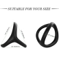 Preview: Safe Double Silicone Ring Black  –  Armony