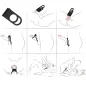 Preview: Twins Double Ring Vibrator for Couples Black – Armony