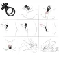 Preview: Traveler Double Ring Vibrator for Couples Rabbit Black – Armony