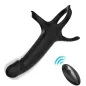 Preview: Dildo with Ring & Vibrator with Remote Control, Black – Armony