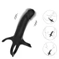 Preview: Dildo with Ring & Vibrator with Remote Control, Black – Armony