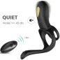 Preview: Joy Jumper Vibrating Ring for Couples with Anal Plug Black – Armony