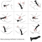 Preview: Dildo Vibrator & Anal Plug Remote Control Black  –  Armony