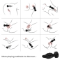 Preview: Vibrator & Anal Plug Remote Control Black  –  Armony