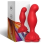 Preview: Rosa Vibrator & Analplug Fernbedienung Rot  –  Armony