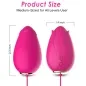 Preview: Mandala Eivibrator G-Spot Fernbedienung Fuchsia – Armony