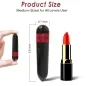 Preview: Black, cylindrical product, 3.6 inches high, 0.7 inches wide, next to red lipstick for size comparison.