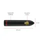 Preview: Berlin Bullet Vibrator Schwarz 9 Modi – Oninder