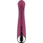 Preview: Purple vibrator with a rounded tip and silver end, vertical controls on the front.