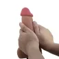 Preview: Dildo Der Sliding Skin-Serie Mit Saugnapf Braun 23,4cm – Pretty Love